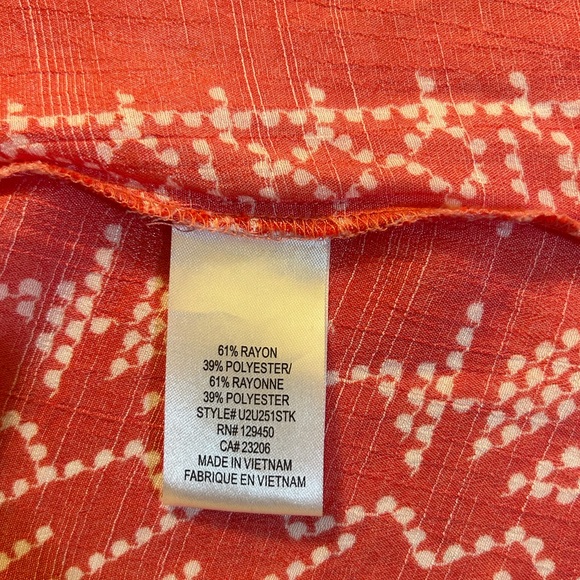 Como Vintage Women’s Sleeveless Red And White Blouse with Lace Shoulders XL - Picture 5 of 11